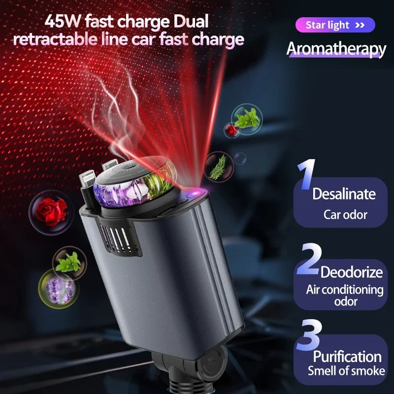 Premium Automatic 5-in-1 Air Freshener With Charger - Image 4