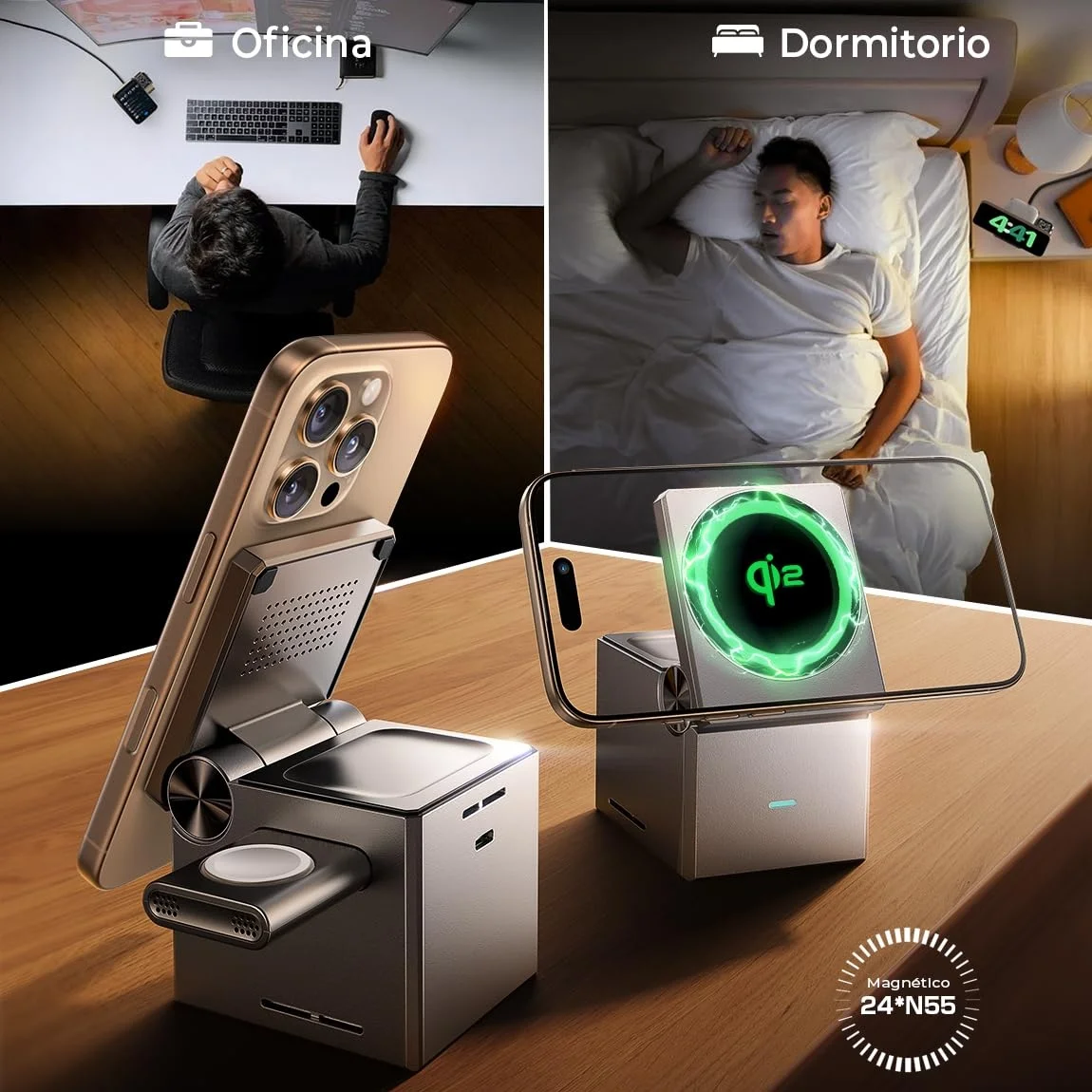 3in1 Magnetic Wireless Charging Stand - Image 2